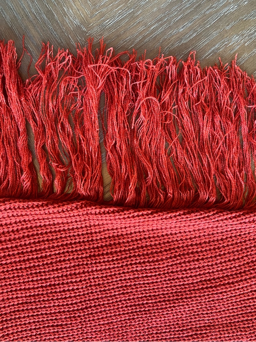 Le Lis Red Turtleneck Fringe Knit Sweater - Picture 3 of 10